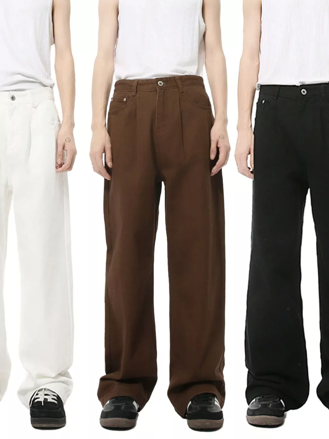 Mid Rise Men's Jeans with Pockets